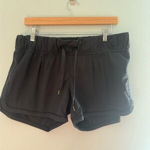 lululemon athletica Black Elastic-Waist Athletic Shorts
